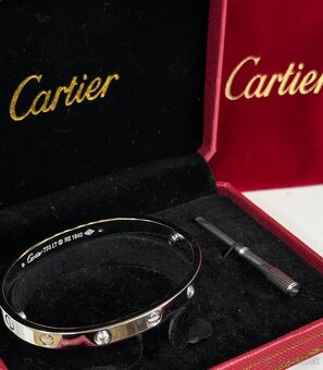 Cartier Love s kamienkami široký 19 veľkosť - 2