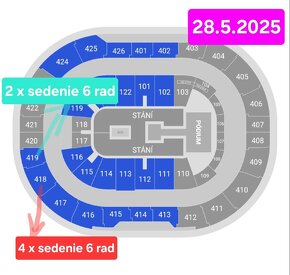 Dua Lipa PRAHA - 28.5.2025 - 6 x SEDENIE - 2