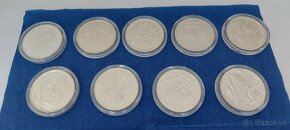 ČESKÉ strieborné pamätné mincé 200Kč, 1994-1997, BK - 2