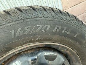 Zimne pneumatiky MATADOR 165/70 R14 na diskoch 5x100 Fabia - 2