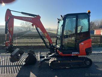 Minibagr Kubota KX030-4 hyd.svahovka+podkopy, 3t - 2