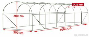 Skleník 3x10m a 2x3m - 2