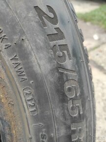 Predám pneumatiky 215/65 R16 - 2