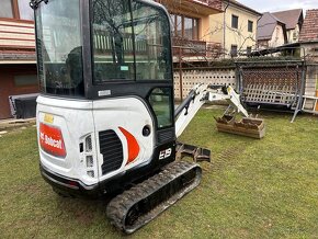 Bobcat E19 (2019) + hydraulický vrták 250 a 300mm, minibager - 2