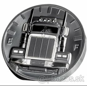 TRUCK King of the Road Strieborná minca 2 oz 10 $ Cookove os - 2