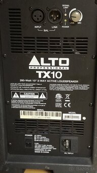 Alto TX10 aktívny reprobox Bi-Amp -iba 1kus mam - 2