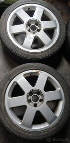 Predám elektróny 5x100  225/45 r17 ET32 original audi - 2