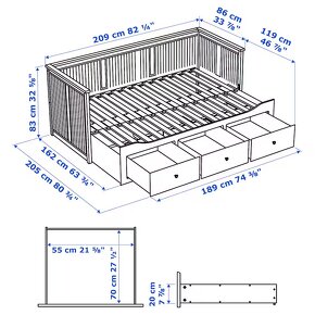 IKEA posteľ Hermes + perinák REZERVOVANÉ - 2