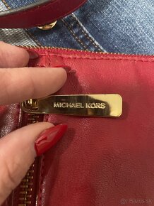 Kožená kabelka Michael Kors Red - 2