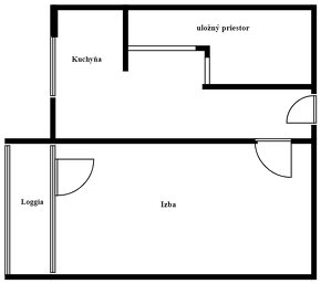 PREDAM - PREROBENY 1-IZBOVY BYT REVUCA - 2