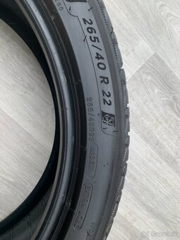 R22 ZIMNÍ SADA PNEU MICHELIN PILOT 265/40/22 90% - 2