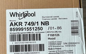 Vstavany digestor Whirlpool AKR 749/1 NB - 2