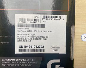 Grafická karta GIGABYTE GeForce GTX 1650 Super - výborný sta - 2