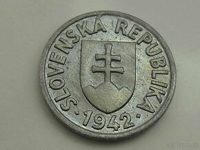 5 halier slovenský štát mince minca - 2