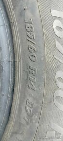 Predám 2 zimné pneumatiky 185/60 R14 82T Matador - 2