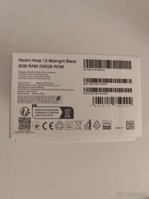 Xiaomi Redmi Note 13 8GB 256GB čierna farba - 2