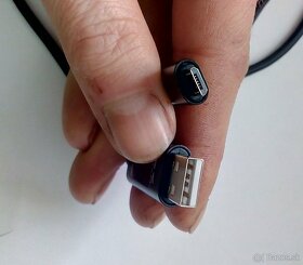 Predám Nylonový pletený USB kábel pre mobil + redukcia - 2