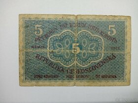 Bankovka 5 korun 1919 - 2