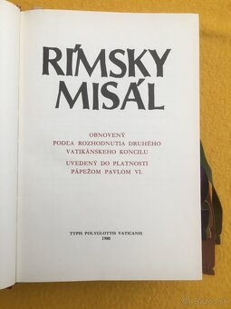 RÍMSKY MISÁL, ROK 1980 - 2