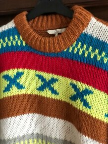 C&A farebný pletený sveter č. L - 2