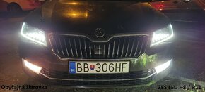 Biele LED hmlové svetlá H8/H11- Škoda Octavia, Superb 3, VW - 2