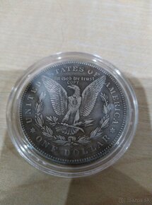 Repliky 24ks Morgan dollars 1878-1901 v koženém kufríku - 2