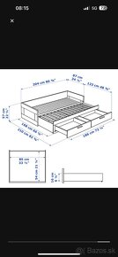 IKEA BRIMNES Rozkladacia posteľ - 2