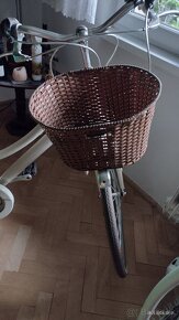 Predám zánovny dámsky bicykel Retro s predným a zadným nosič - 2