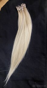 BLOND RUSKÉ VLASY, 100 prameňov 48cm - 2