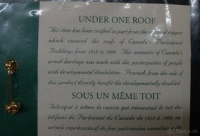 Odznak zo strechy Kanadskeho parlamentu - 2