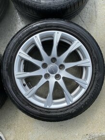 5x112 R17 ET 38 Audi elektrony/disky + letné pneu - 2