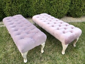 lavica chesterfield ružova 100cm - 35% - 2