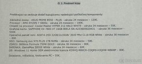 Herný PC - AMD RYZEN 7 5800rx SAPPHIRE RX 7800 XT 16GB - 2