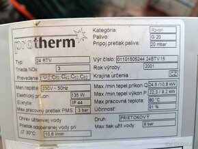 Protherm 24 BTV  elektronika,výmenník - 2