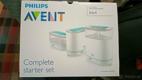 Parný sterilizátor Philips Avent 3v1. Fľašky. Prvý majiteľ. - 2