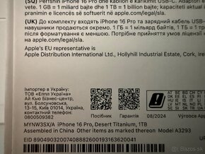 iPhone 16 pro 1tb desert titanium - 2