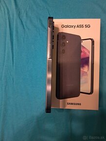 Samsung galaxy A55 5g 8/128gb čierny v top stave po bokoch s - 2