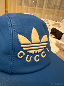 Predám koženú šiltovku Gucci x Adidas - 2