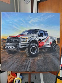 Akryl | Ford Raptor F-150 | 80x80 CM - 2