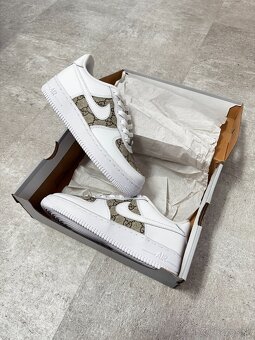 Nike Air Force 1 White - Gucci Custom Fabric Leather - 2