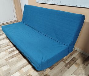 modra rozkladacia pohovka Ikea Beddinge, 140x200 cm - 2