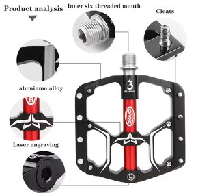 Kvalitné Hliníkové Pedále na Bike - 2