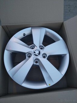 16" sada alu originál ŠKODA + zimné pneu. - 2