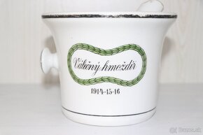 Velký patriotický Hmoždíř – porcelán Rakousko  1916 d - 2