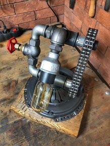 Industriálna lampa - steampunk II - 2