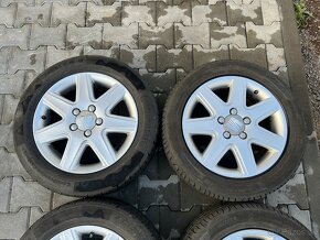 Elektróny 5x112 R16 originál Seat s letnými pneu 205/55 R16 - 2