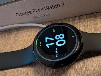 Google Pixel Watch 3 45mm Obisidian - TOP Stav - 2