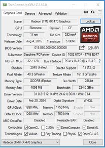 ATI Sapphire Radeon Nitro+ RX470 4GB - 2