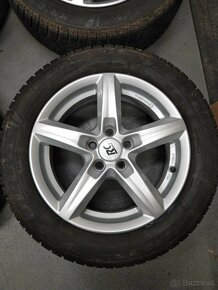 Alu 5 x 100 15 + zimné pneu 185/60 R 15 FULDA. - 2