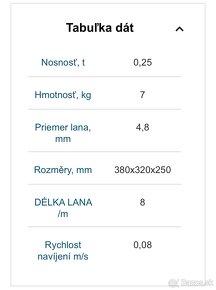 Naviják prenosný - 2